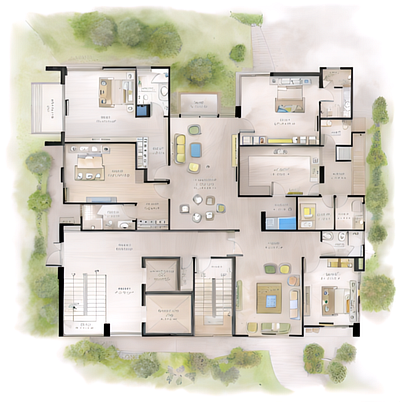 2D conceptual floor plan design 2d design 2d floorplan 2d render 3d design 3d render apartment architectural architectural design autocad bedroom bedroom design color render concept conceptual design design graphic design landscape photoshop sketch sketchup