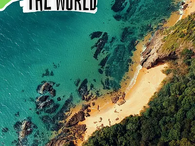 World Travel Poster with Blue Modern poster travel travel poster world tour