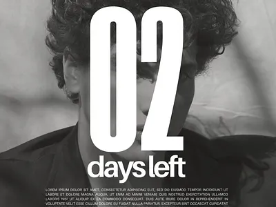 Instagram Post Black and White Minimalist Modern Countdown black white countdown instagram post instagram stories