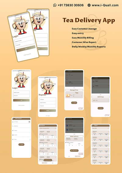 Tea Delivery App deliveryapp mobileapp teadeliveryapp