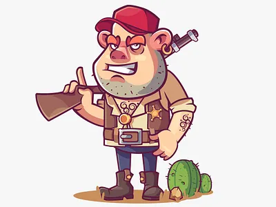 Wild West design illustration vector