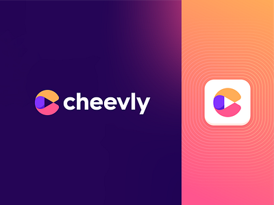 Cheevly - Logo Design animation branding company logo design geometric graphic design letter c logo logo phencils play symbol logo vector vivid