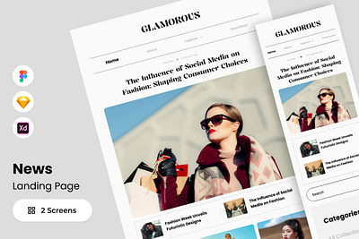 Glamorous - News Landing Page page