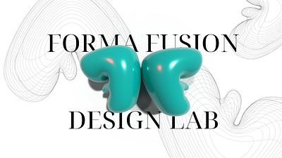 Forma Fusion Design Lab bubble text and wireframe experiment 3d bubble design experiment forma fusion logo test text typography