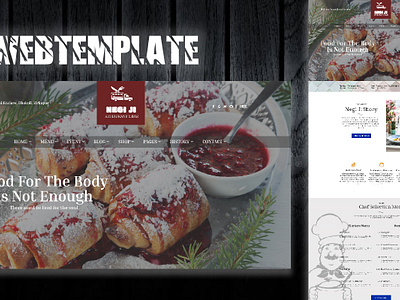 FOOD AND RESTAURANT WEBTEMPLATE design designing figma figma design figmatemplate graphic design hotel negi negi ji photoshop story vector webtemplate