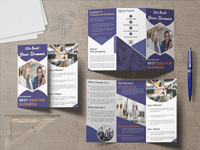 Tri Fold Brochure Design business company copany graphic design minimal ist official print tri fold brochure tri fold brochure design