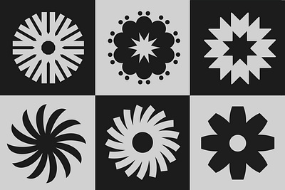 Radial Symbols abstract iconography illustration symbols