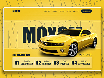 MAXOM CAR SERVICING - LANDING PAGE DESIGN graphic design ui