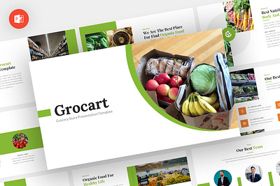 Grocart - Grocery Powerpoint Template business presentation deck template google slides google slides presentation google slides template keynote keynote design keynote presentation keynote template pitch deck pitchdeck powerpoint powerpoint presentation powerpoint template ppt template pptx presentation presentation design presentation template slides