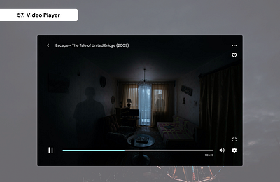 Daily UI Day 57 - Video player 100 days ui daily ui day 57 graphic design ui video player