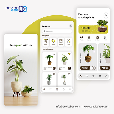 On Demand Plants Delivery App app designi best app developer dubai devicebee flower delivery app on demand app development on demand plans delivery plants selling app