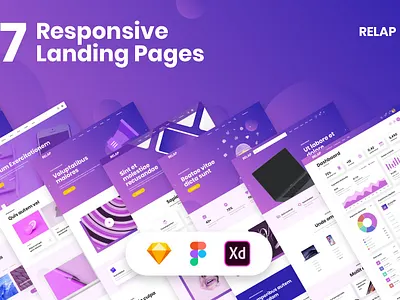 RELAP – Responsive Landing Pages home page home screen homepage landing landing page landing page concept landing page ui landing pages landingpage page saas website site ui uidesign web design web site webdesign website website concept websites
