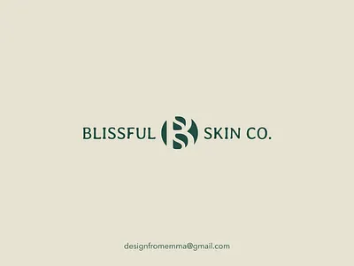 Logo design for Blissful Skin Co. brand identity brand logo branding icon logo logo design logo designer logo mark logodesigner logomark logotype
