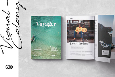 Voyager Magazine a4 booklet brochure catalogue download editorial editorial layout flyer indesign lookbook magazine magazine ad magazine cover magazine design magazine illustration magazine layout magazine template psd template