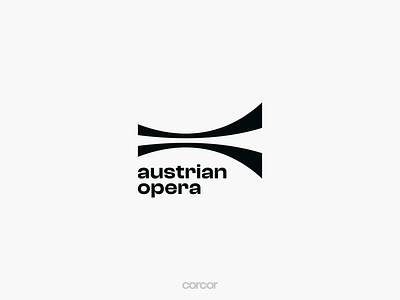 Austrian Opera Logo austria brand branding classicalmusic culture designer events graphic design logo logomarks logoprocess logos logotype minimal opera operahouse process vienna wien