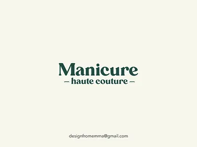 Logo Design for Manicure haute couture brand identity brand logo branding icon identity logo logo design logo designer logo mark logodesigner logomark logotype