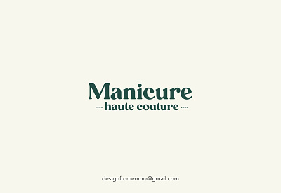 Logo Design for Manicure haute couture brand identity brand logo branding icon identity logo logo design logo designer logo mark logodesigner logomark logotype