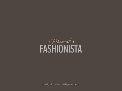 Logo Design for Personal Fashionista brand identity brand logo branding icon identity logo logo design logo designer logo mark logodesigner logomark logotype