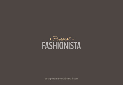 Logo Design for Personal Fashionista brand identity brand logo branding icon identity logo logo design logo designer logo mark logodesigner logomark logotype