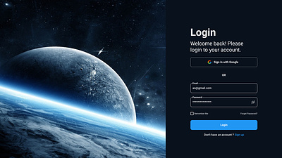 Login page desktop login loginpage register ui ux web page website