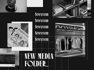 Newsroom - Coffee Shop 2024 aesthetic black bw coffee coffeeshop design fashion newsroom trend ui
