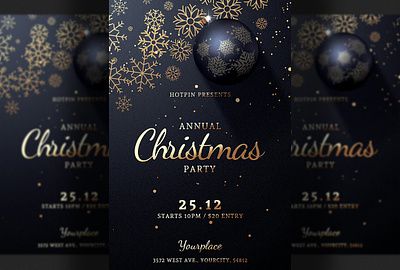 Christmas Party Flyer Invitation christmas party flyer invitation vip