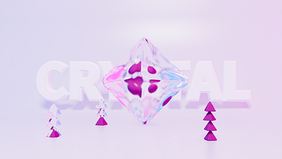 3D crystal rendering 3d cinema4d crystal graphic design illustration model render