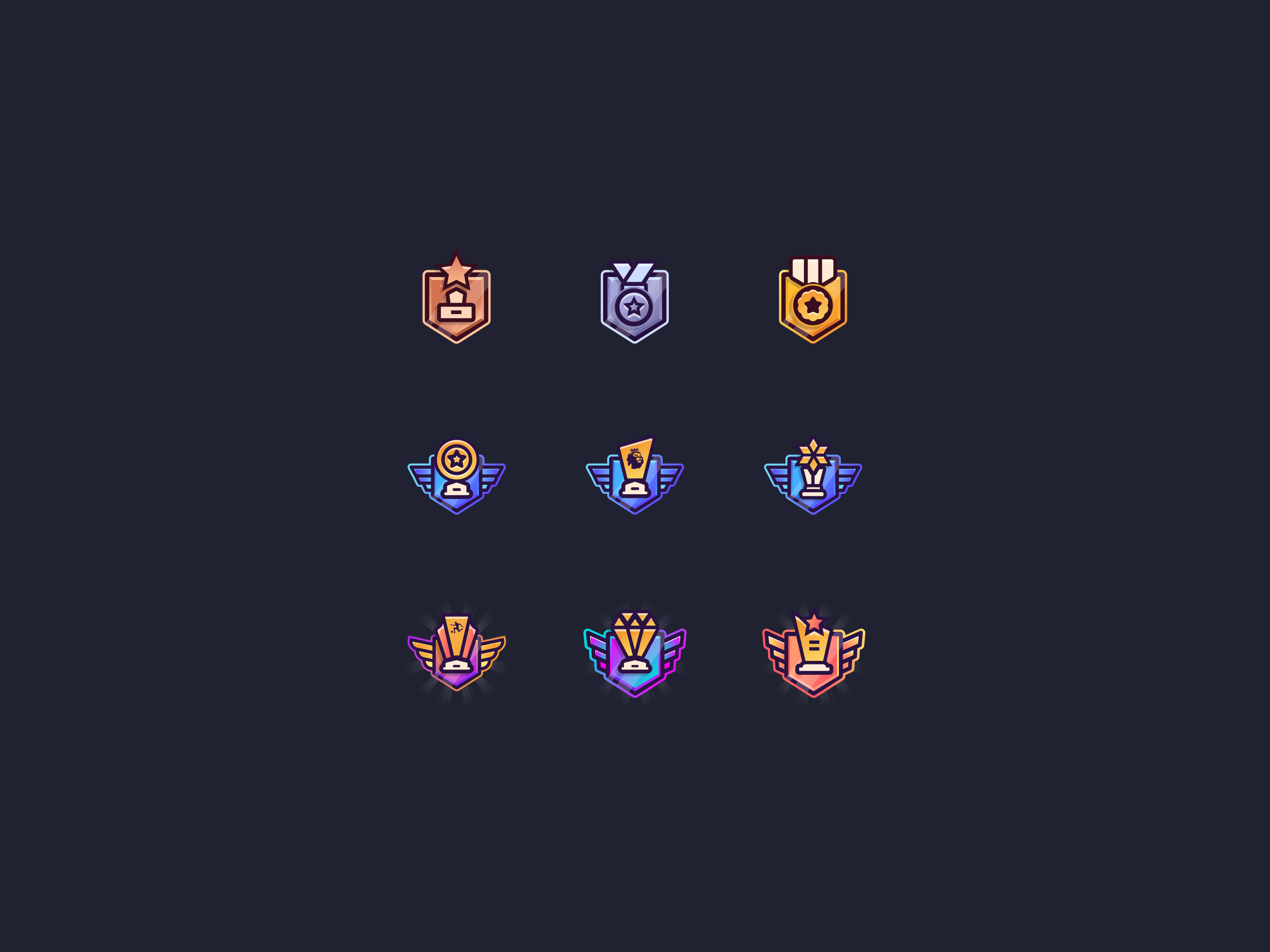 Gamification Badges By Roozbeham On Dribbble