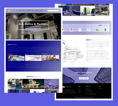 Construction Company - Landing Page adobe xd design landing page product design ui ux web design website