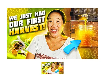 YouTube Thumbnail Featuring Honey and Quote banner preview thumbnail youtube
