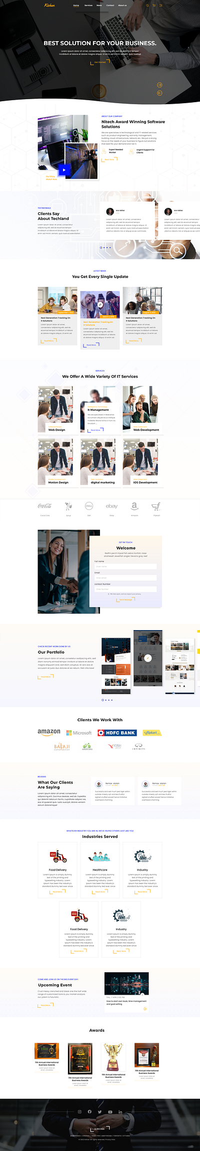 Business Website Ui Design branding design figma graphic design illustration logo ui uidesign userinterface ux vector webdesign website