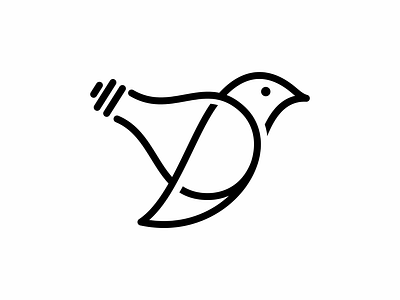 smart bird bird brand branding design electric graphic design logo smart symbol