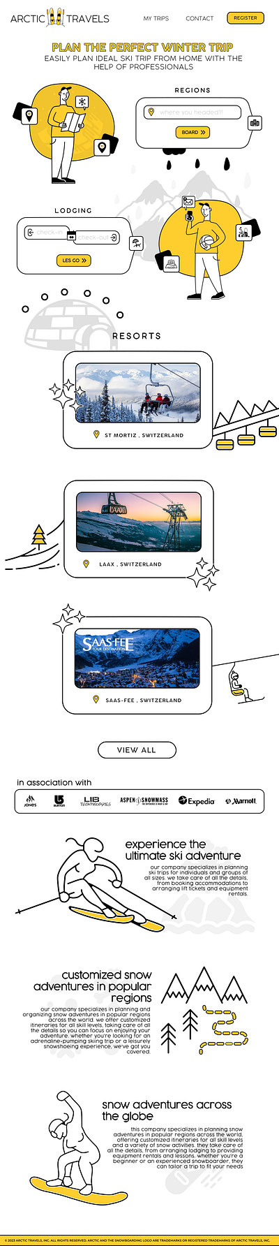Arctic Travels - Complete Project graphic design ui