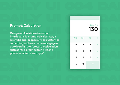 Calculation 004 daily ui 004 dailyui design graphic design ui uiux