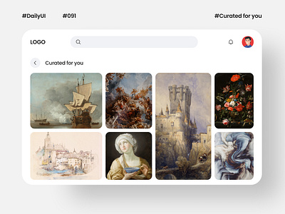 DailyUI Day091 - Curated for you appreciated curatedforyou dailyui dailyui091 dailyuichallenge design feedback figma learning ui uidesign uiux uiuxdesigner userexperience userinterfacedesign webdesign webpage websitedeisgn