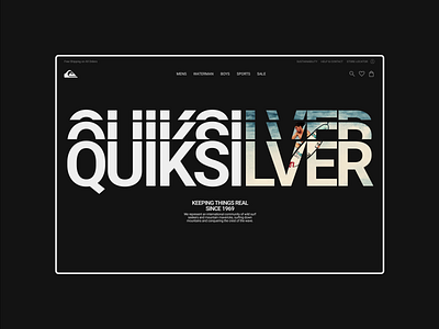 Quiksilver | E-commerce Redesign animation design ui ux web