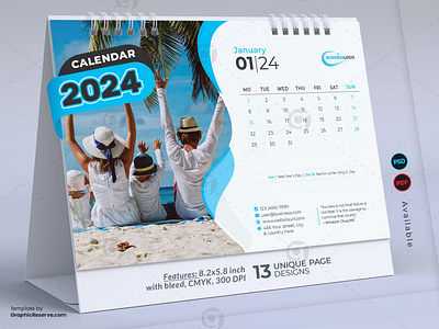 2024 Calendar designs, themes, templates and downloadable graphic elements  on Dribbble