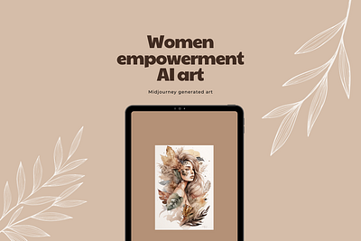 Women empowerment AI art ai ai art graphic illustration
