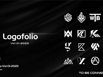 Logofolio Vol.01-2023 ah branding creative design design g k km lb lettermark logo logo design logofolio logos minimalist logo modren logo mv professional logo realestate unique logo wb