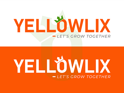 YELLOWLIX- Let's Grow Together best logo branding creative graphic design iconic logo illustration lettering logo logo design logo mark text logo trade mark typo typography typography logo vector wordmark yellow yellowlix yellowlix logo