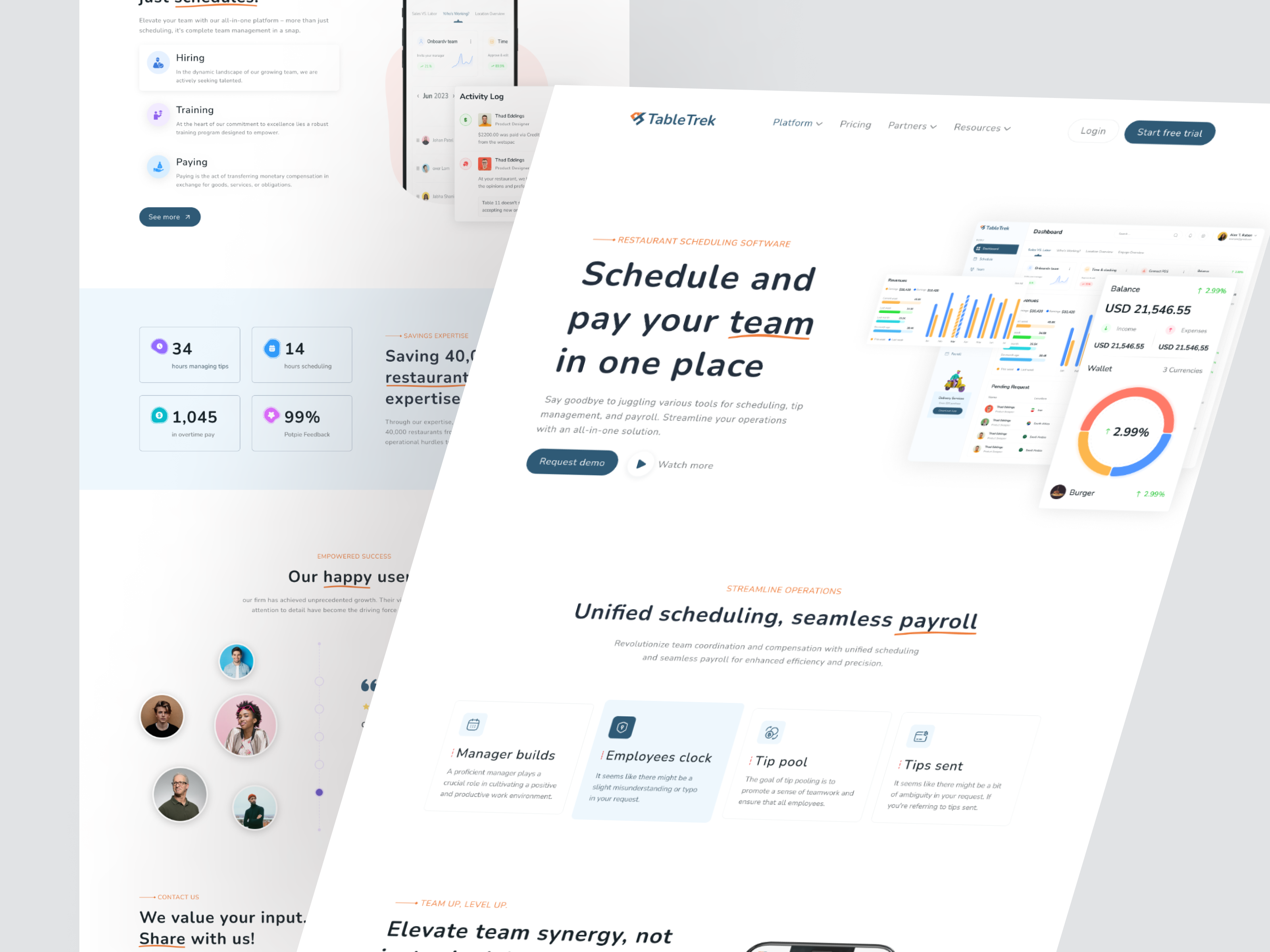 Example of Landing Page Design & Development