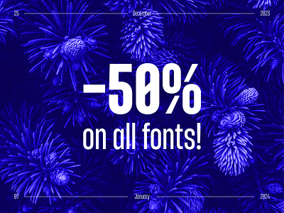 Big New Year's Eve sale! 2024 50 discount 50 off antipslava creative cute font discount display font entropia font font font family geometric font grotesque new year sans serif type typeface typography