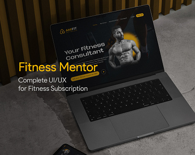 Fitness Mentor ✦ UI/UX Design fitness fitness ui fitness uiux gym logo mentor mentor website ui