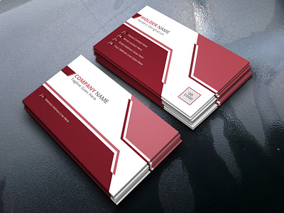 Corporate business card template vector template