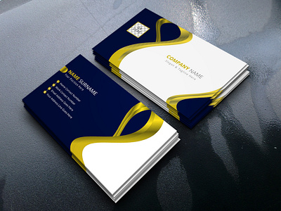 Corporate business card template vector template