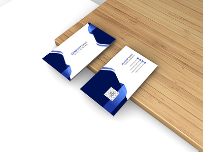 Commercial business card template vector template