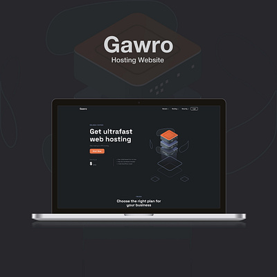 Gawro Hosting Website app design appui concept design hosting productdesign ui uiux user interface ux webhostingui