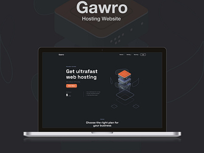 Gawro Hosting Website app design appui concept design hosting productdesign ui uiux user interface ux webhostingui