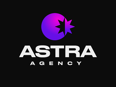 Astra [Agency] agency logo astra agency brand identity branding flat logotype galaxy logo gradient logo logo logotype modern logo onlyfans logo space logo star logo stars logo suberbold logo