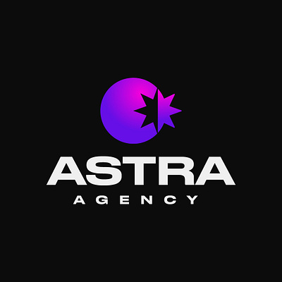 Astra [Agency] agency logo astra agency brand identity branding flat logotype galaxy logo gradient logo logo logotype modern logo onlyfans logo space logo star logo stars logo suberbold logo